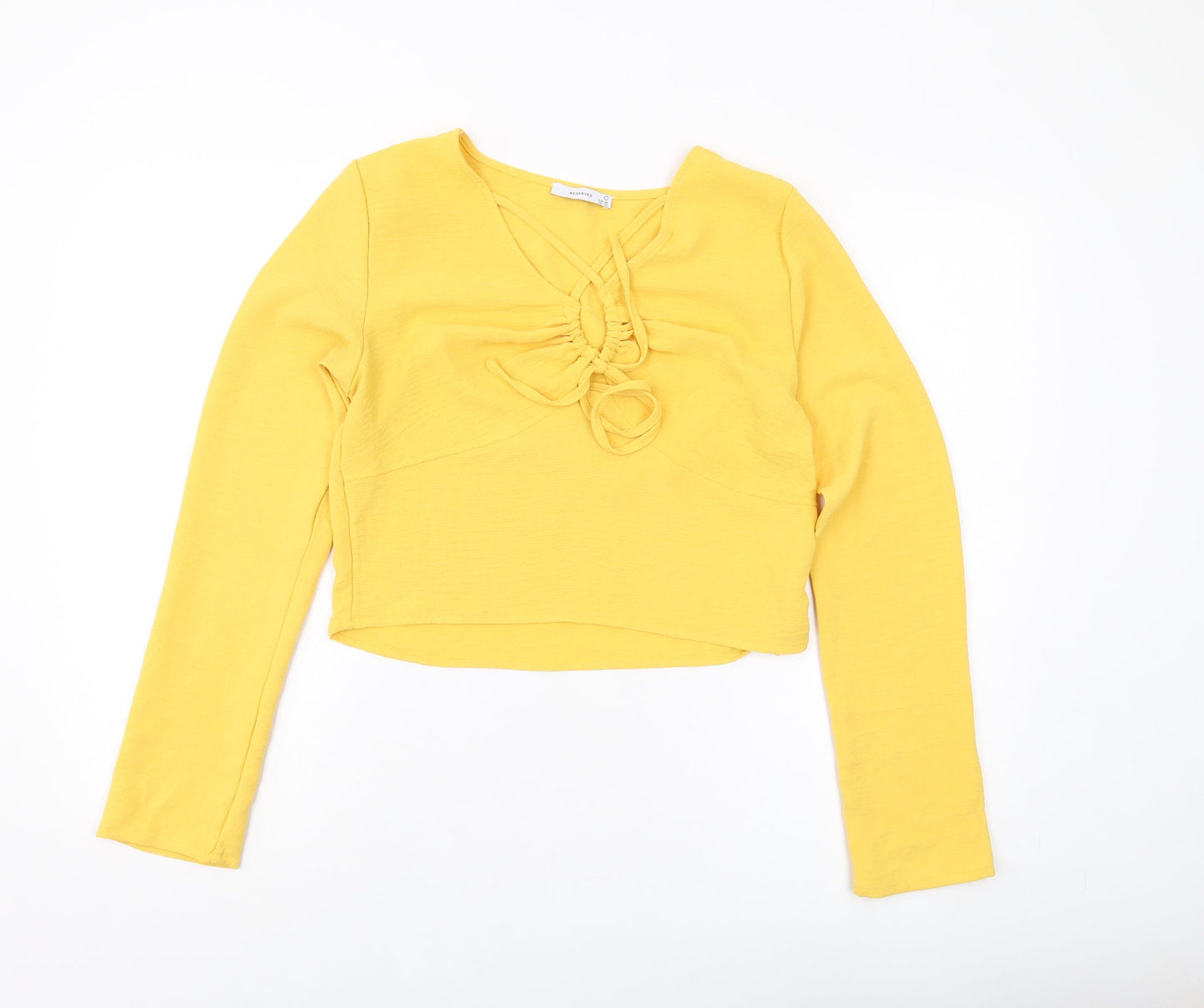 Womens UK Size 10 RESERVED Yellow Basic Blouse