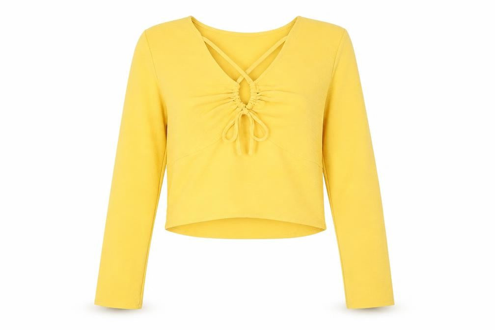 Womens UK Size 10 RESERVED Yellow Basic Blouse
