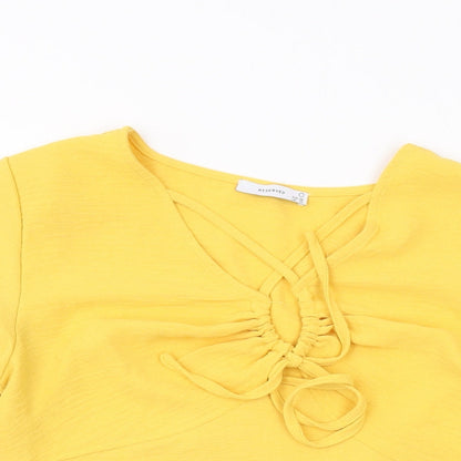 Womens UK Size 10 RESERVED Yellow Basic Blouse