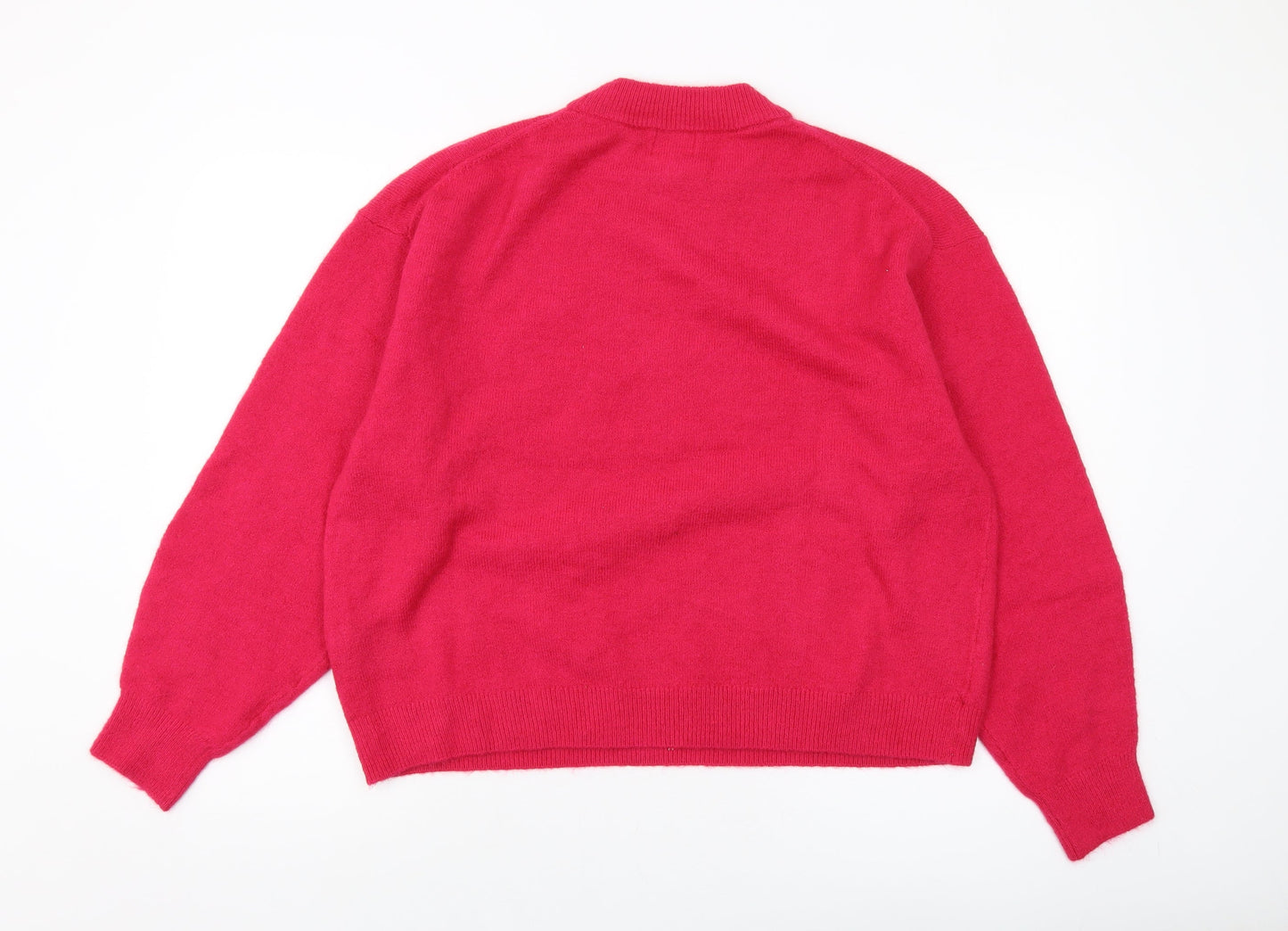 Womens UK Size M H&M Pink Pullover Jumper