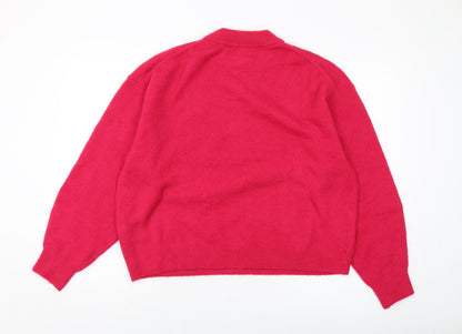 Womens UK Size M H&M Pink Pullover Jumper