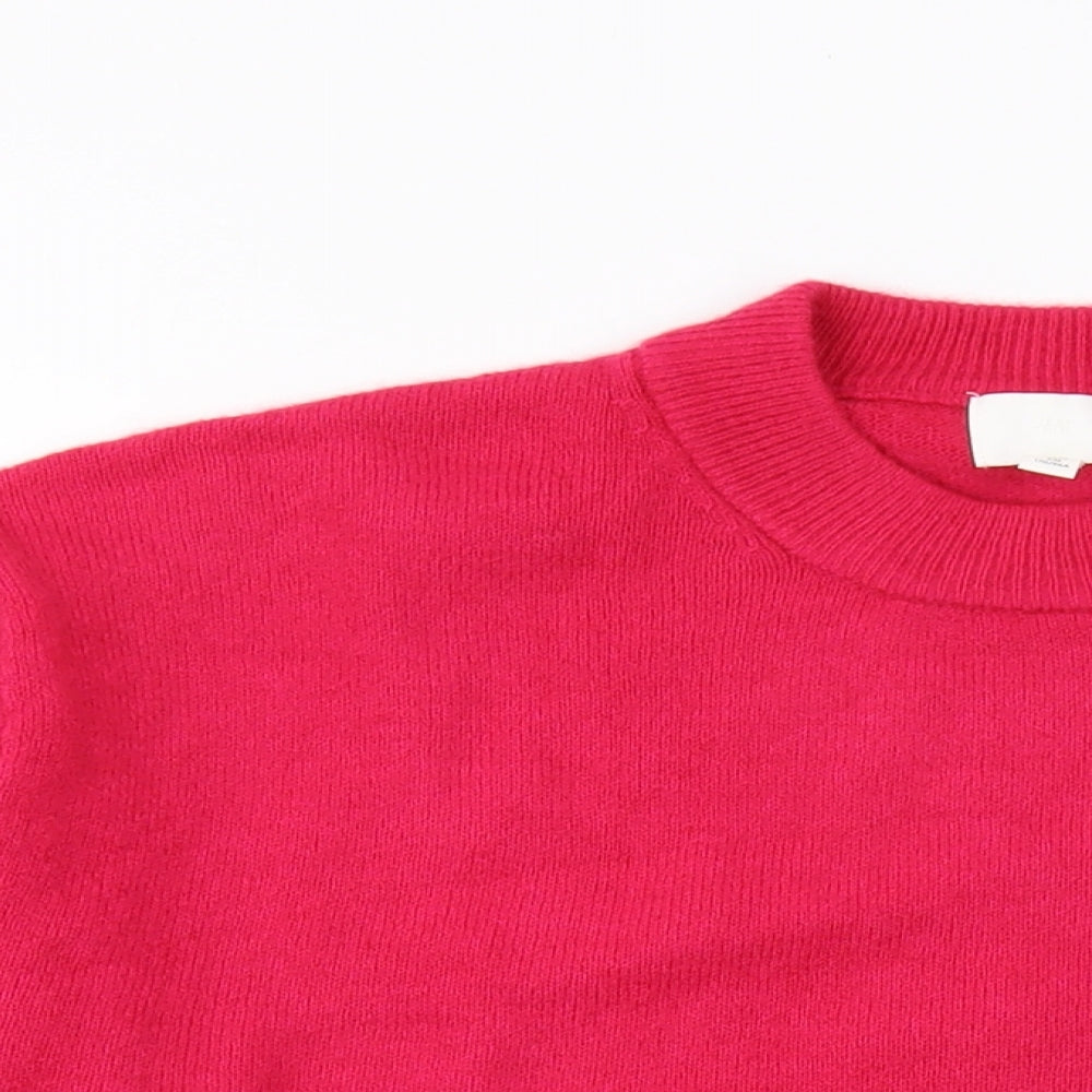 Womens UK Size M H&M Pink Pullover Jumper