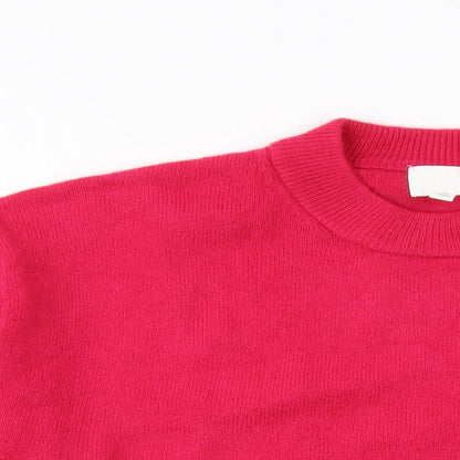 Womens UK Size M H&M Pink Pullover Jumper