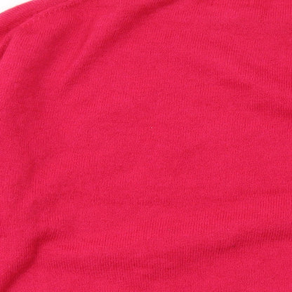 Womens UK Size M H&M Pink Pullover Jumper