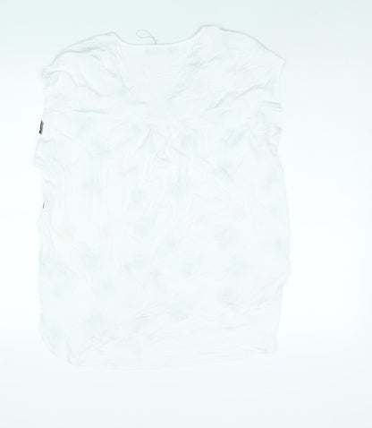 Womens UK Size 14 Marks and Spencer White Basic Blouse