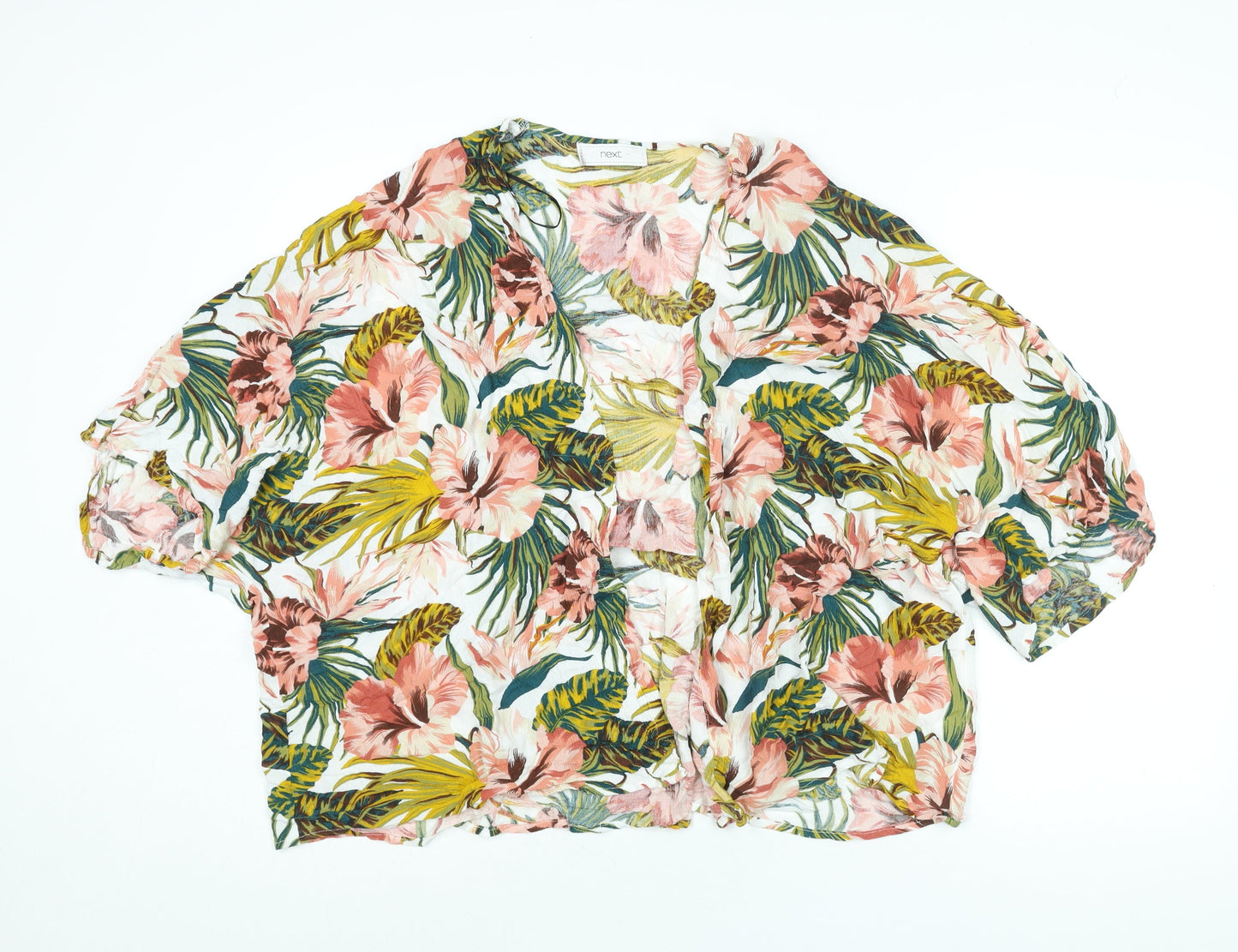Womens UK Size L NEXT Multicoloured Kimono Blouse