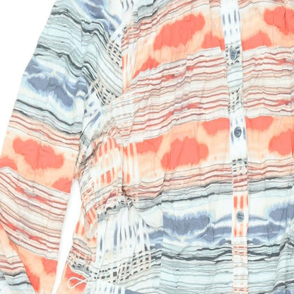 Sandwich Womens Multicoloured Geometric Viscose Shirt Dress Size 14 Collared Button