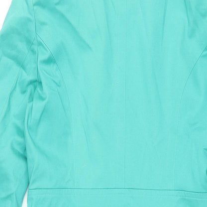 Debenhams Womens Blue Overcoat Coat Size 8 Button