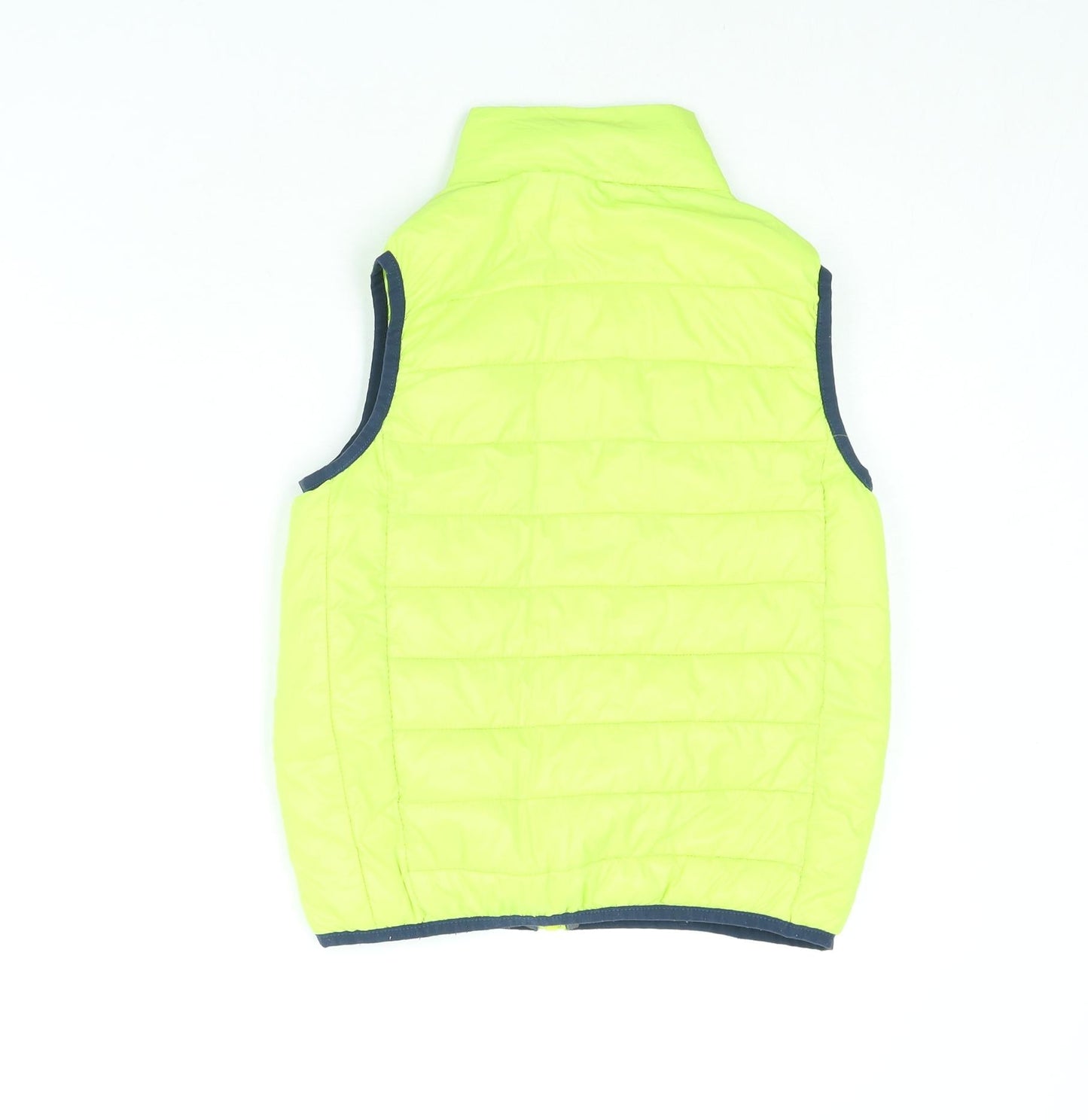 Color Kids Boys Yellow Gilet Jacket Size 8 Years Zip - Neon