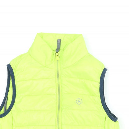 Color Kids Boys Yellow Gilet Jacket Size 8 Years Zip - Neon