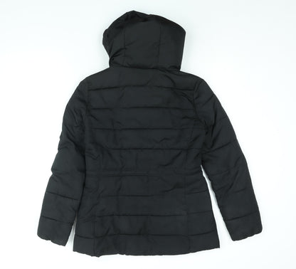 Gap Womens Black Quilted Coat Size XS Zip