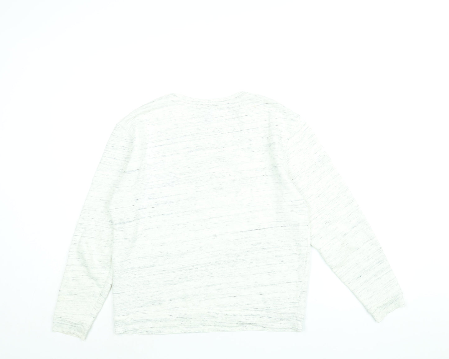 Womens UK Size S FOREVER 21 White Pullover Sweatshirt
