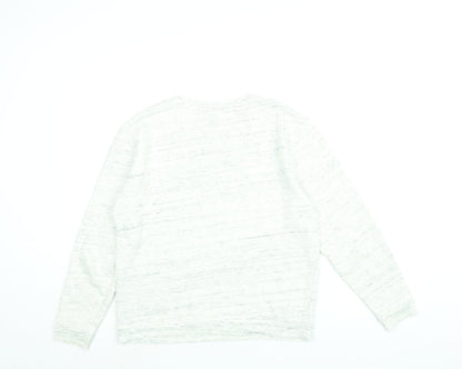 Womens UK Size S FOREVER 21 White Pullover Sweatshirt