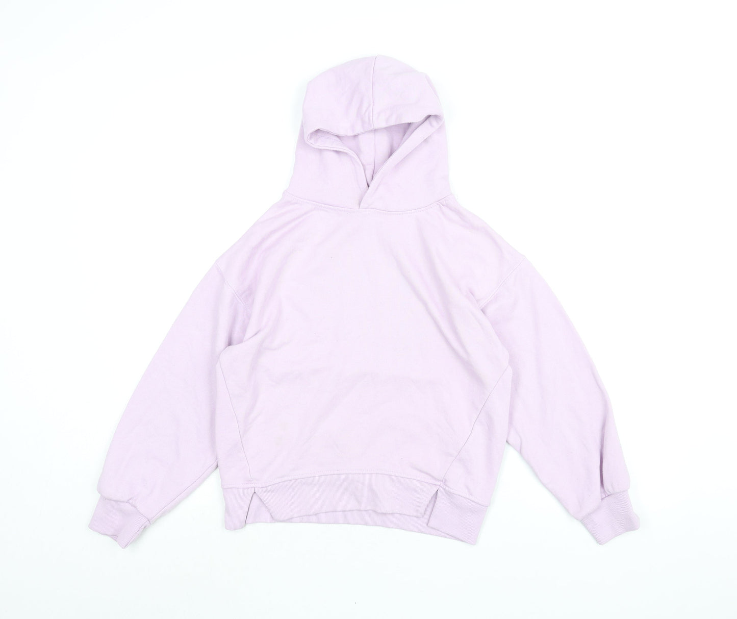 Zara Girls Pink Cotton Pullover Hoodie Size 11-12 Years Pullover