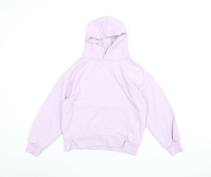Zara Girls Pink Cotton Pullover Hoodie Size 11-12 Years Pullover
