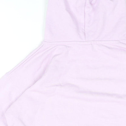 Zara Girls Pink Cotton Pullover Hoodie Size 11-12 Years Pullover