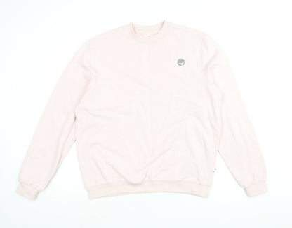 Ocean Laundry Womens Pink Cotton Pullover Sweatshirt Size L Pullover - Logo