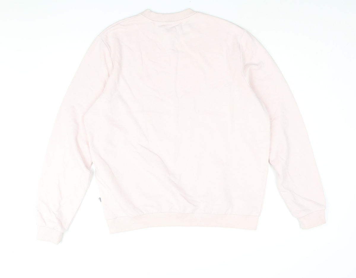 Ocean Laundry Womens Pink Cotton Pullover Sweatshirt Size L Pullover - Logo