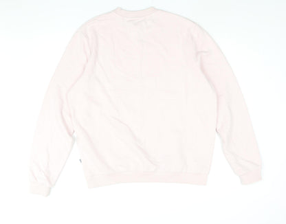 Ocean Laundry Womens Pink Cotton Pullover Sweatshirt Size L Pullover - Logo