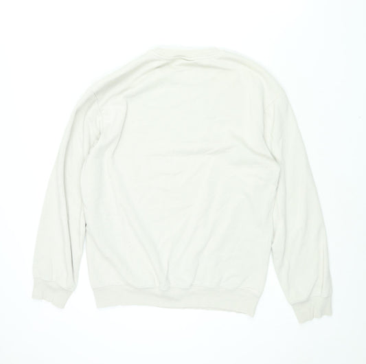 Mens UK Size S H&M Beige Pullover Sweatshirt