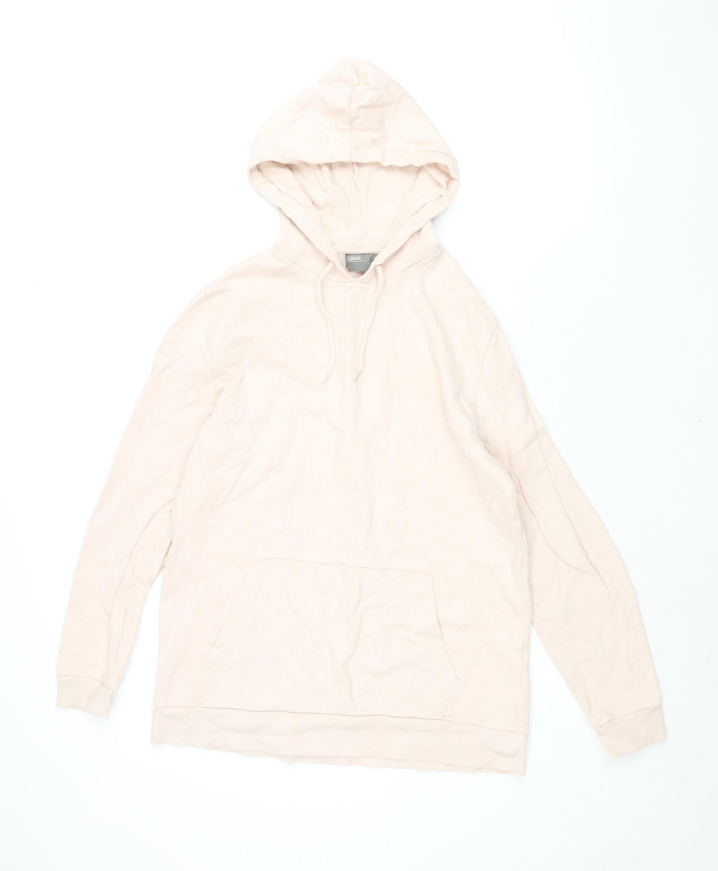 Mens UK Size M ASOS Pink Pullover Hoodie