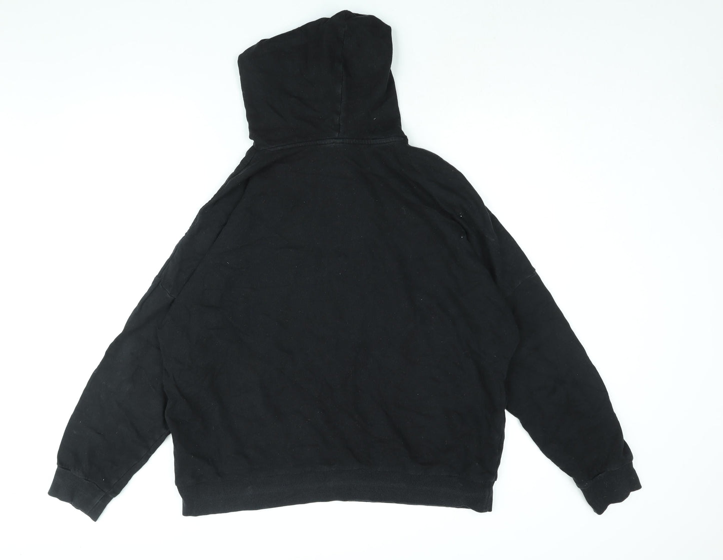 Divided by H&M Womens Black Cotton Pullover Hoodie Size M Pullover - NASA Planet
