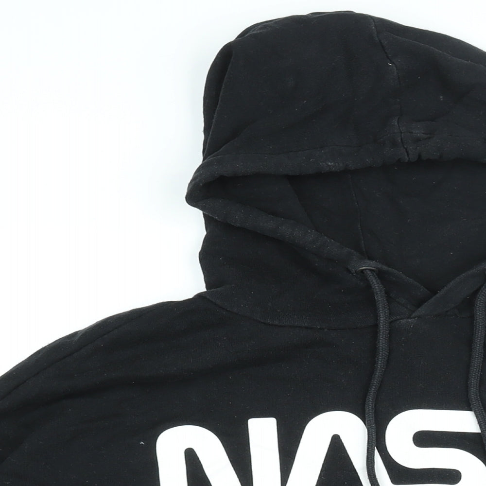 Divided by H&M Womens Black Cotton Pullover Hoodie Size M Pullover - NASA Planet