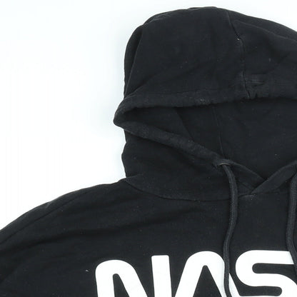Divided by H&M Womens Black Cotton Pullover Hoodie Size M Pullover - NASA Planet