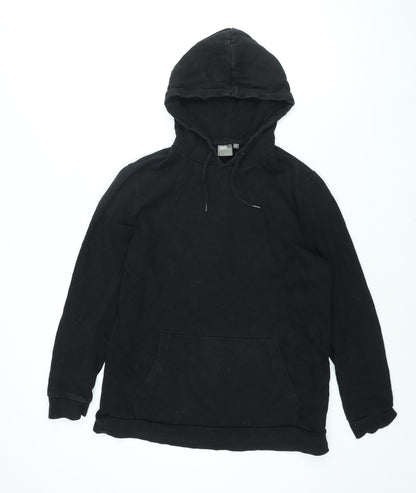 Mens UK Size M ASOS Black Pullover Hoodie