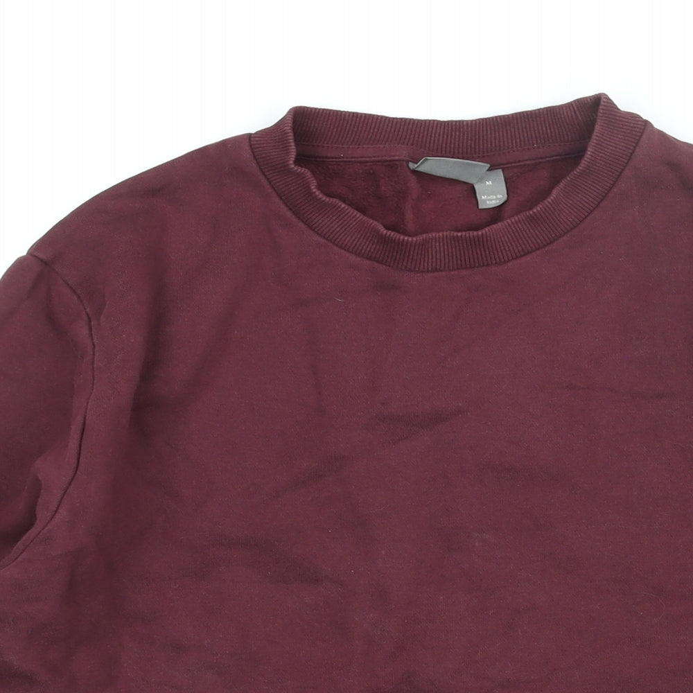 Mens UK Size M ASOS Red Pullover Sweatshirt