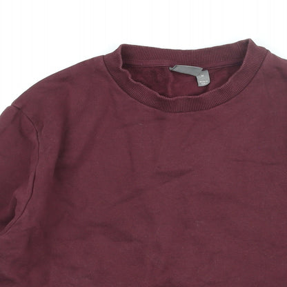 Mens UK Size M ASOS Red Pullover Sweatshirt