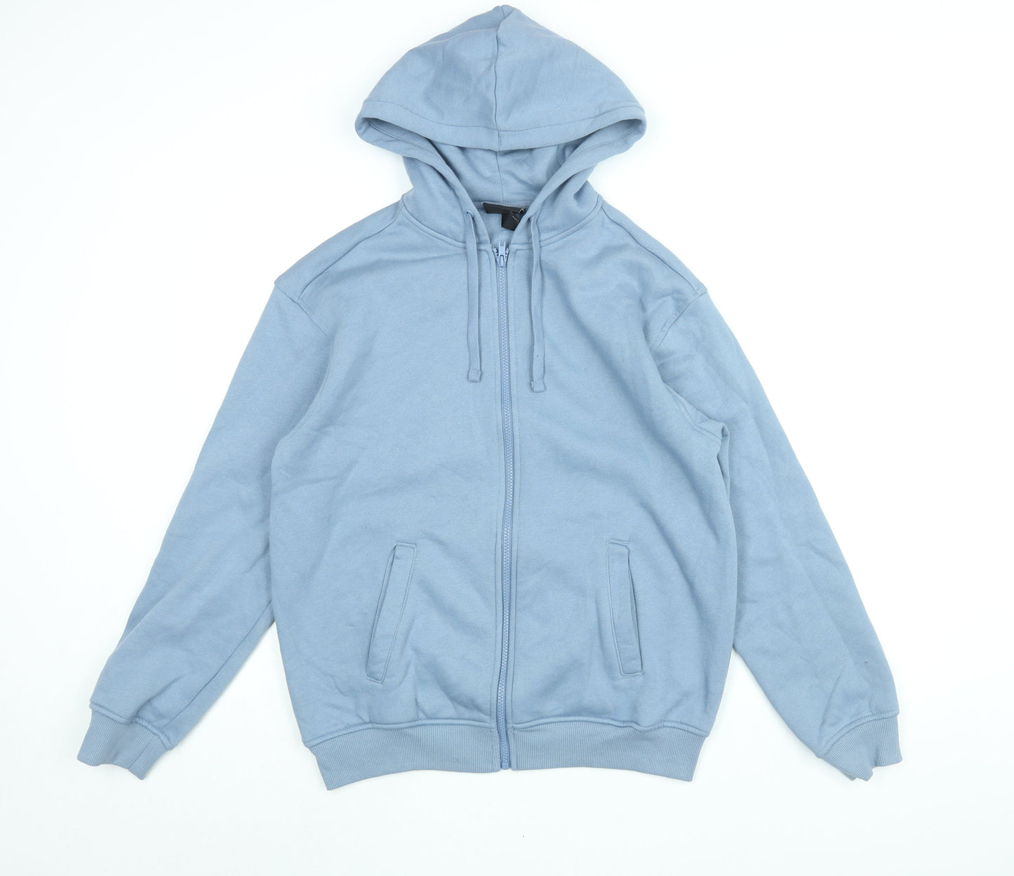 Mens UK Size S H&M Blue Full Zip Hoodie