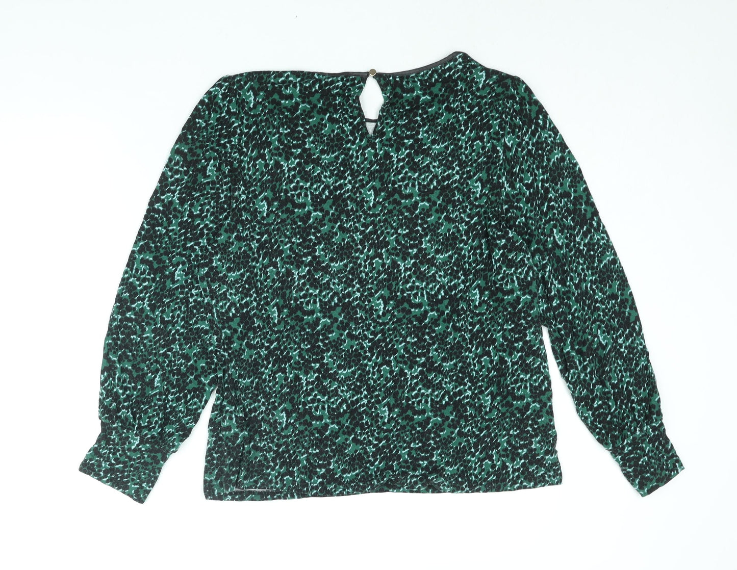 Womens UK Size XL Oasis Green Basic Blouse