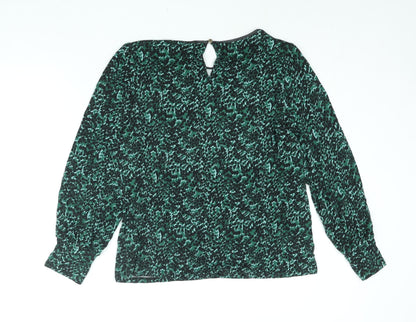 Womens UK Size XL Oasis Green Basic Blouse