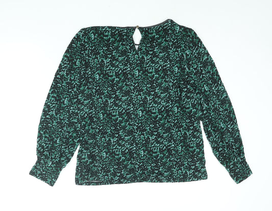 Womens UK Size XL Oasis Green Basic Blouse