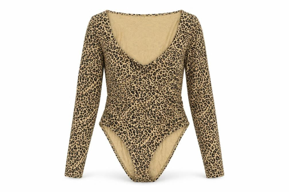 Womens UK Size 14 New Look One-Piece Brown Bodysuit