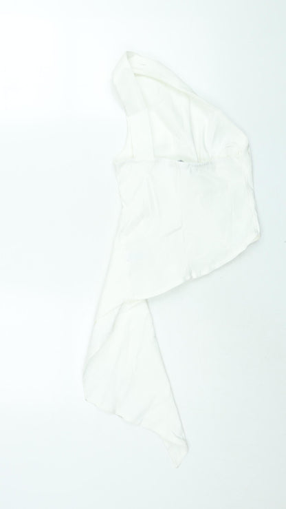 Womens UK Size S Zara White Basic Blouse