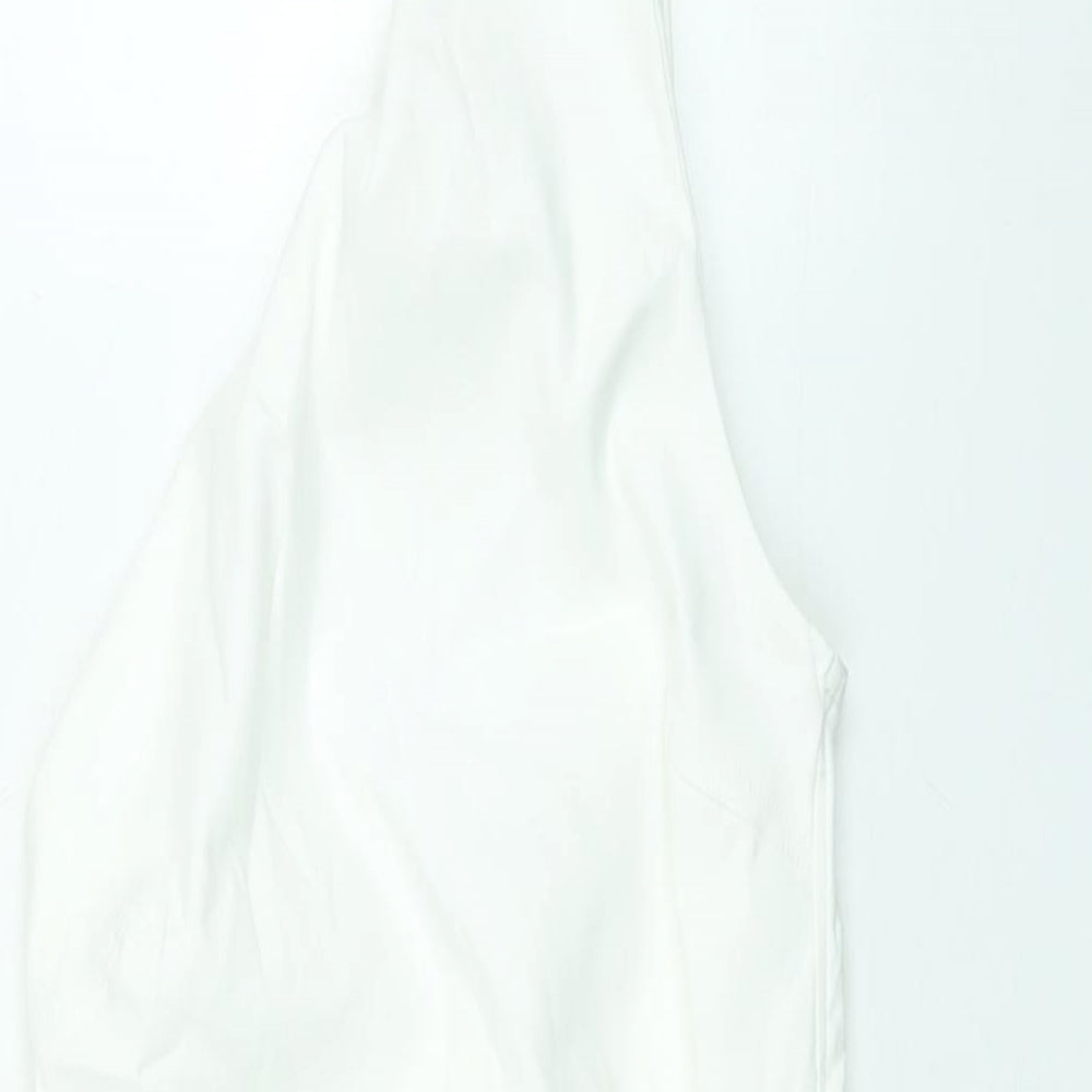 Womens UK Size S Zara White Basic Blouse