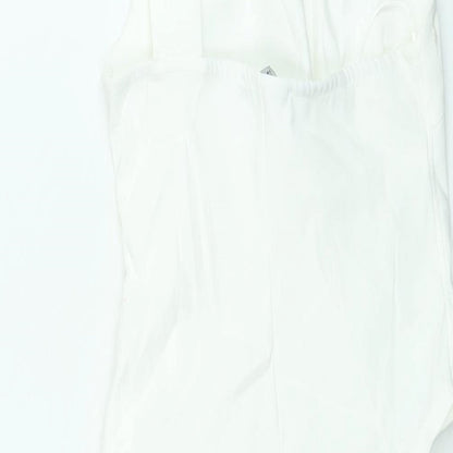 Womens UK Size S Zara White Basic Blouse