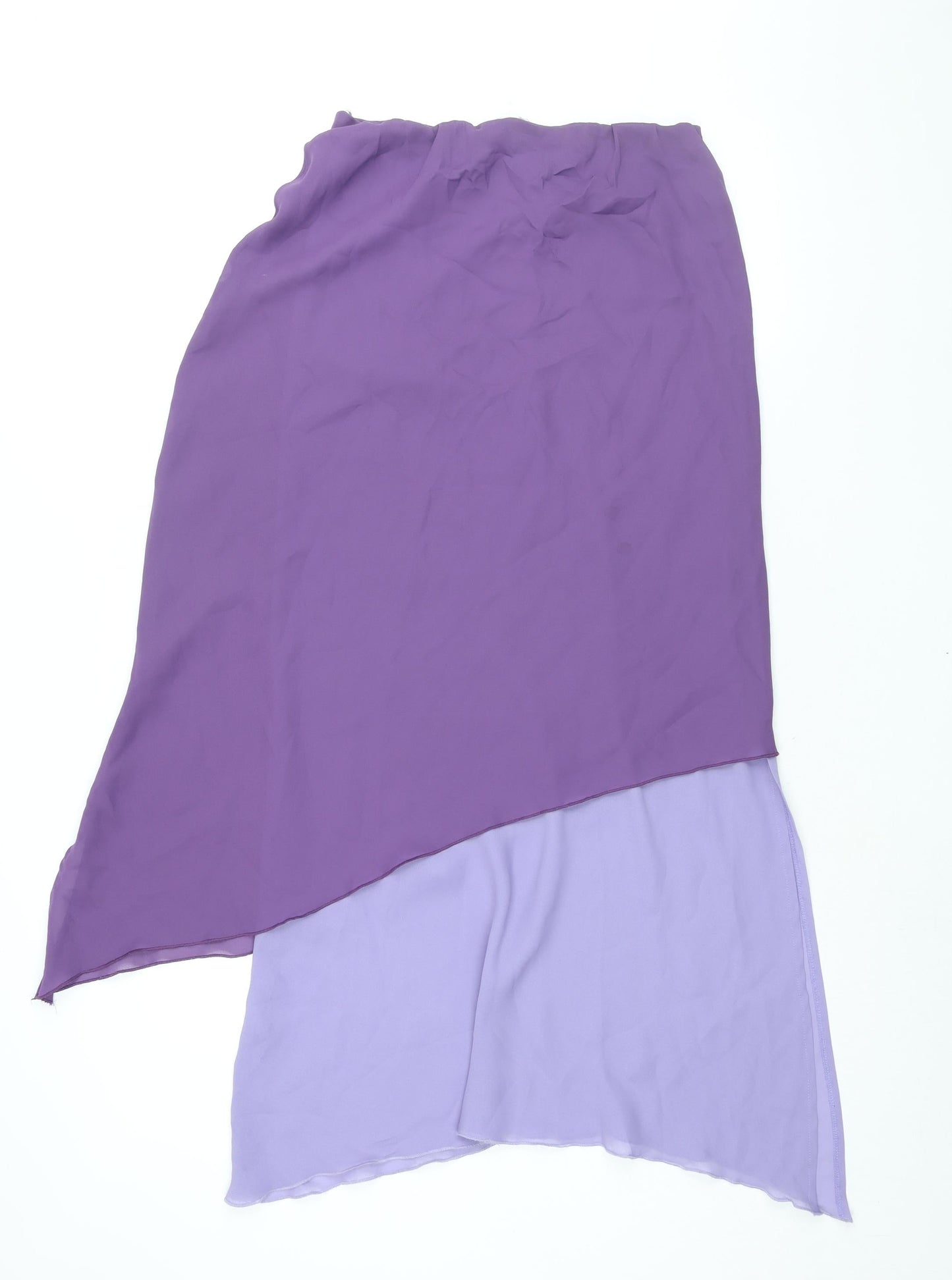 Dorothy Perkins Womens Purple Polyester Maxi Skirt Size 14 - Layered