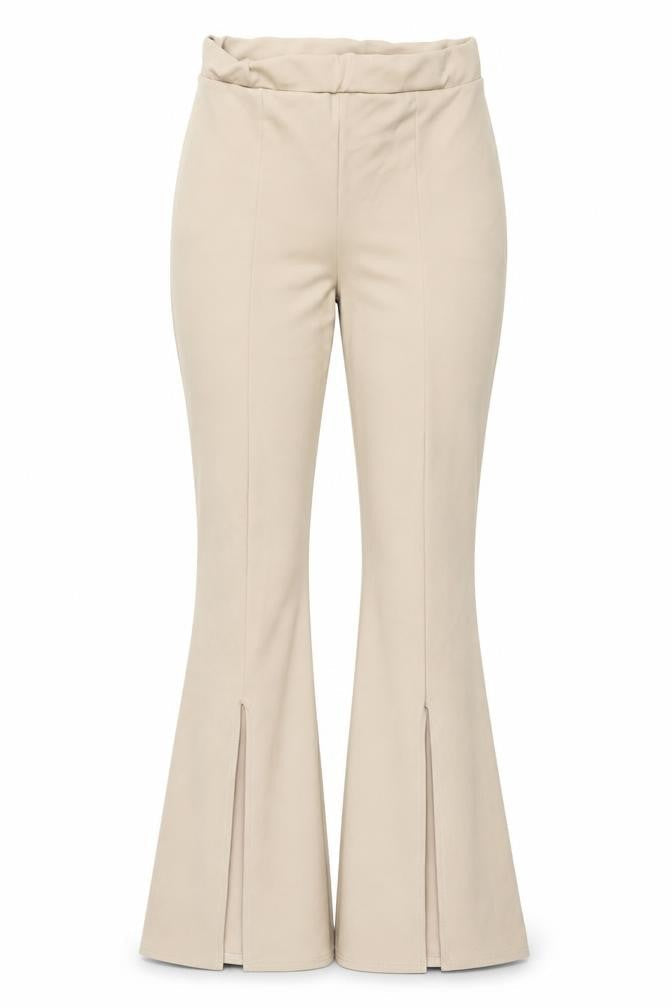 Womens UK Size 14 PRETTYLITTLETHING Regular Fit  Beige Trousers