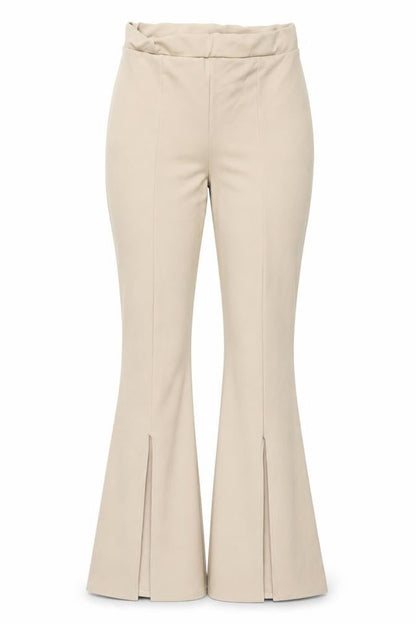 Womens UK Size 14 PRETTYLITTLETHING Regular Fit  Beige Trousers