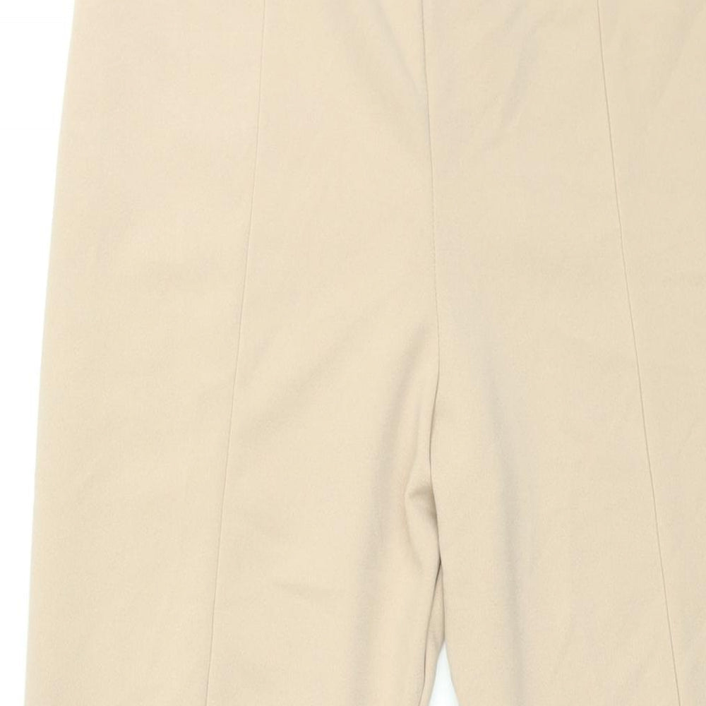 Womens UK Size 14 PRETTYLITTLETHING Regular Fit  Beige Trousers