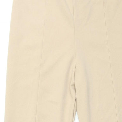 Womens UK Size 14 PRETTYLITTLETHING Regular Fit  Beige Trousers