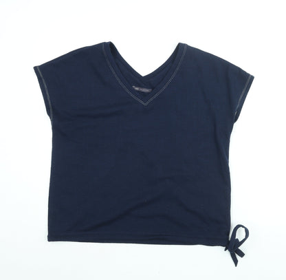 Womens UK Size 14 Marks and Spencer Blue Basic Blouse