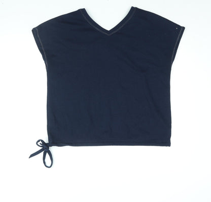 Womens UK Size 14 Marks and Spencer Blue Basic Blouse