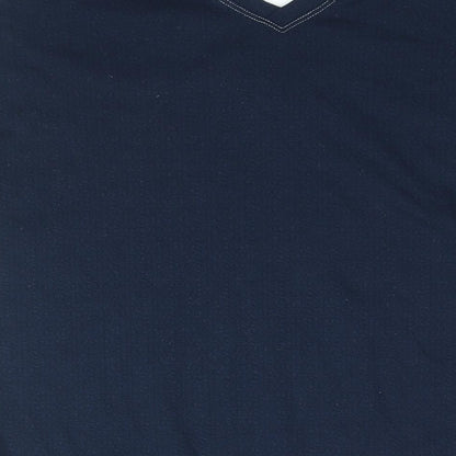 Womens UK Size 14 Marks and Spencer Blue Basic Blouse
