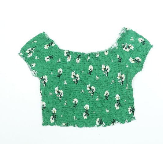 Womens UK Size 16 New Look Green Basic Blouse