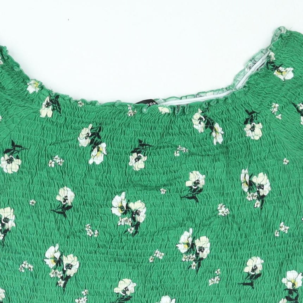 Womens UK Size 16 New Look Green Basic Blouse
