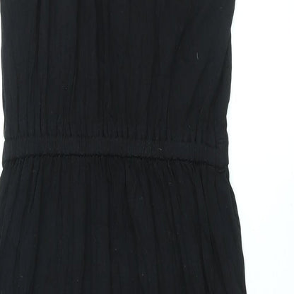 Dorothy Perkins Womens Black Polyester Maxi Size 10 V-Neck Pullover